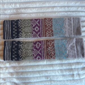 Alpaca leg warmers. New